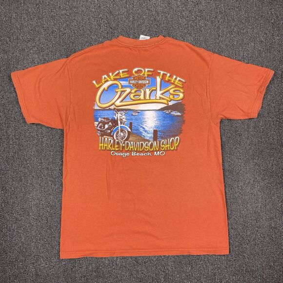Harley Davidson T Shirt Osage Beach MO Lake Of Ozark Shirt Men’s Size Large - Picture 1 of 6